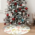 thumbnail image 5 of Lsque Colorful Bow Knots1 Print Christmas Tree Skirt, Tree Skirt with Ties or Velcro, Perfect for Holiday Decorations, Halloween, and New Year-48", 5 of 7