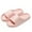 Pink, variant on Unisex Quilted Footbed Thick Sole Slide Sandals Soft Lightweight Non Slip Bathroom Slippers for Indoor Outdoor All Seasons