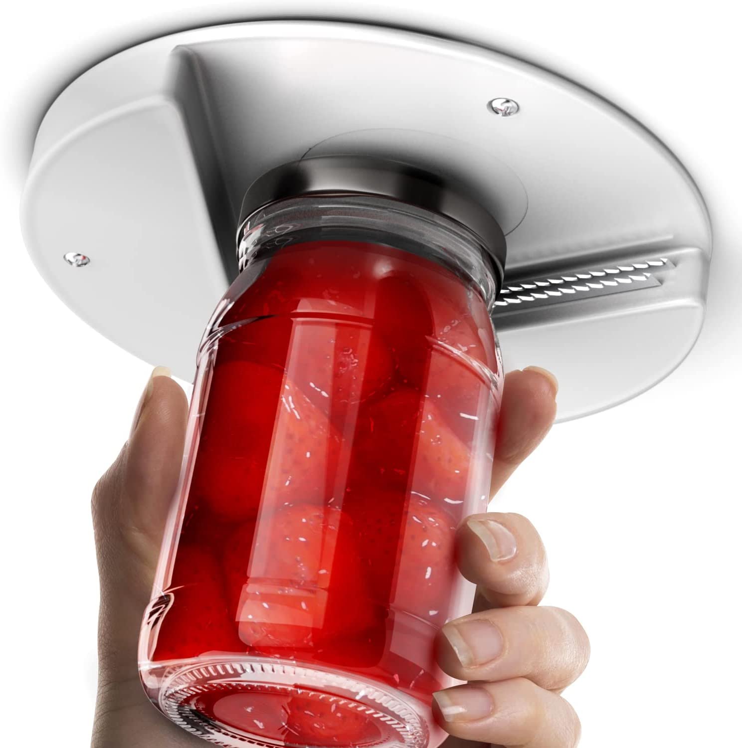 Effortless Jar Opener Compact Under Jar Opener for Weak Hands