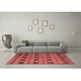 thumbnail image 3 of Ahgly Company Machine Washable Indoor Rectangle Oriental Red Modern Area Rugs, 7' x 9', 3 of 4