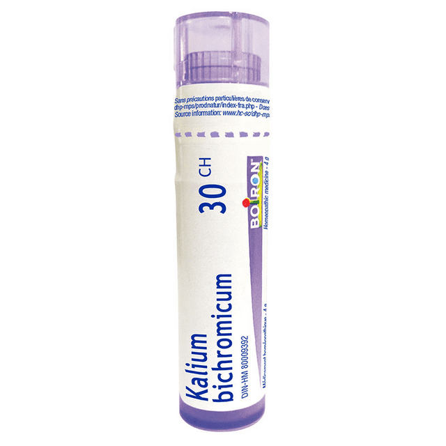 Boiron Kalium Bichromicum 30CH – Médicament Homéopathique 4g (Environ 80 Granules)