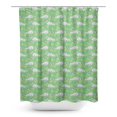 thumbnail image 1 of S4Sassy Green Penguin Bear Floral Bathroom Decor Shower Waterproof Curtain Drapes Resistant-60 x 70 Inch, 1 of 1
