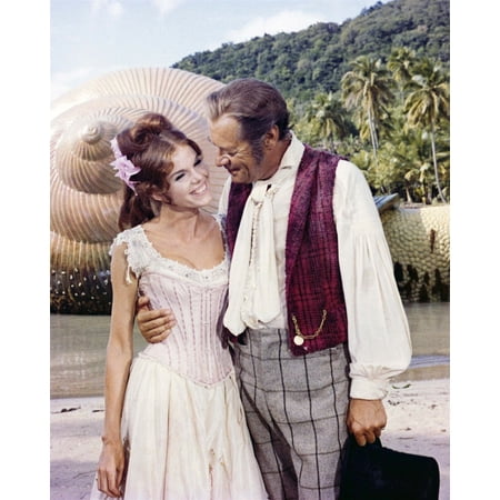 Doctor Doolittle 1967 Rex Harrison puts his arm around Samantha Eggar 8x10 photo