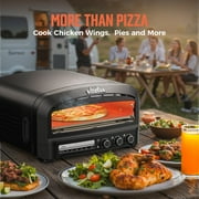 BIG HORN OUTDOORS Pizza Oven Indoor, 14 Electric Pizza Maker with 6 Modes, Heats up to 800°F, Ideal for Kitchen, Restaurants, Parties