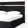 thumbnail image 3 of Caer Platform King Bed, Black Velvet Upholstery, Rose Gold Steel, 3 of 5