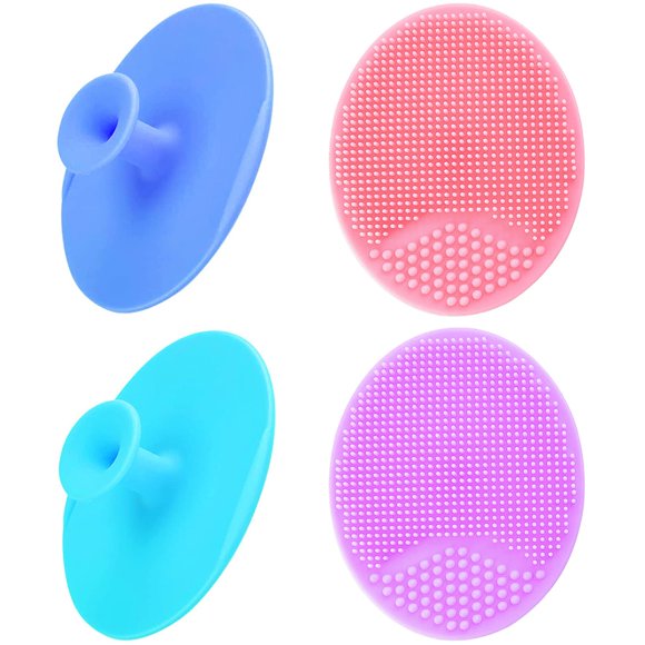 Depurador facial Exfoliante facial Cepillo exfoliante facial Cepillo facial suave Cepillo de limpieza facial de silicona Exfoliante facial Puntos negros Acné Poros Casquillo lácteo Cepillo de lavado f