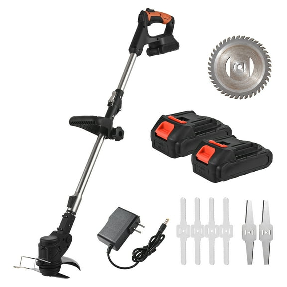 Weed Wacker Cordless Weed Eater,12V Edger Lawn Tool Lightweight Metal Cutting Blade Lawn Edger for Garden and Yard Bush Mowing