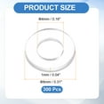 thumbnail image 2 of Uxcell 300Pcs M4 Flat Washers 4mm ID 8mm OD 1mm Thick Sealing Gasket Ring Spacer Water Hose Washers Replacement for Water Pipe Hose, 2 of 7