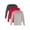 Black/Grey Heather/Red Coast, variant on Men’s Runner Tech Tee with Long Sleeves, 3-Pack, Sizes S-2XL
