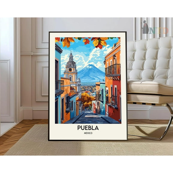 Puebla Print, Pueblapuebla Poster, Puebla Photo, Puebla Poster Print, Puebla Travel Poster, Puebla Mexico Wall Art, Modern Wall Decor, 8x12 UNFRAMED