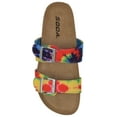 thumbnail image 2 of Soda Shoes Women Jesus Sandals Footbed Double Strap Functional Buckles Gladiator DUNYA-S Colorful Rainbow 7.5, 2 of 3