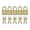 Gold, variant on 5Pcs Small Luggage Box Lock With Key Zincs Alloy Padlock Portable Suitcases Locker Securing Lock Suitcases Locker Hardware