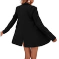 thumbnail image 3 of Solid Color Women Long Sleeved One Button Office Blazer Suit Coat, 3 of 4