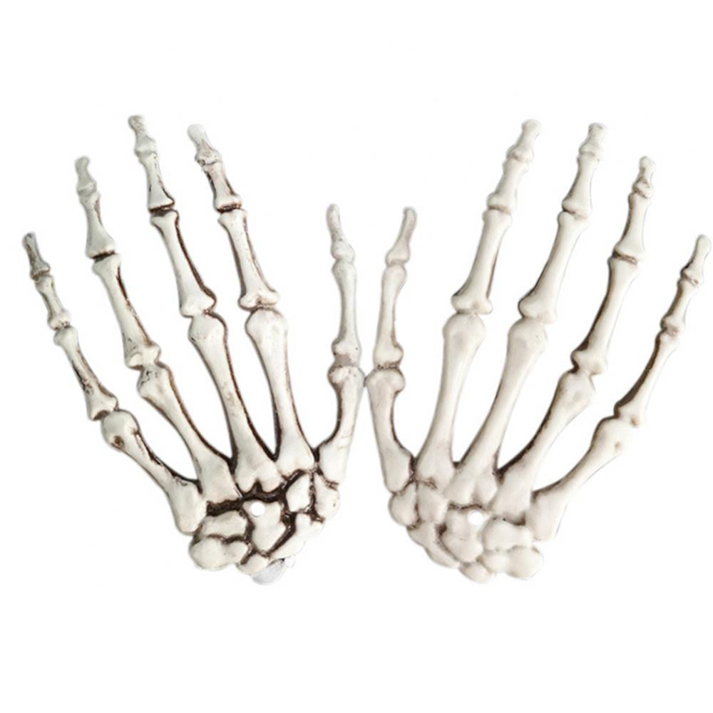 Halloween Skull Skeleton Human Hand Bone Zombie Party Terror Adult Scary Props 