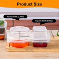 thumbnail image 2 of Mini Snack Containers, 10 Pcs Snack Container, 2 Compartment Snack Containers for Condiments, Double Compartment Condiment Containers with Lids, Reusable Snack box Container (10), 2 of 7