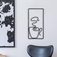 thumbnail image 4 of 2x Esculturas De Pared De Línea De Decoración De Arte De Pared De Metal Moderno Para Estilo De Dormitorio De Oficina I, 4 of 9