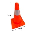 thumbnail image 2 of Phasa Paquete de 5 Conos PVC Naranja 45cm Vial Seguridad Reflejante, 2 of 5