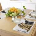 thumbnail image 4 of Ambesonne Yorkie Place Mats Set of 4, Long Haired Domestic Pet, Standard Size, Mustard Black, 4 of 6