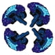 thumbnail image 3 of 4pcs broche de dibujos animados broche en forma de cerebro humano insignia de aleación de ramillete adorable pin de ropa delicada (azul), 3 of 8