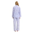 thumbnail image 7 of GLOBAL Womens 100% Cotton Notch Collar Pajama Set Homewear with Pockets, Spring & Summer, 2-Piece, Sizes S to 3X, 7 of 7