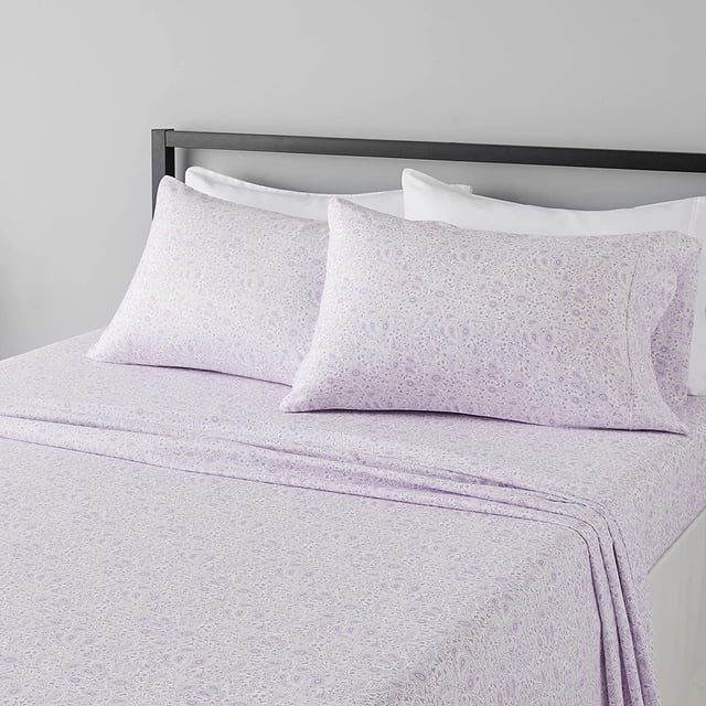 Lightweight Super Soft, Wrinkle-Free, Easy Care Microfiber 4-Piece Bed Sheet Set with 14-Inch Deep Pockets, Full, Bright White, Solid