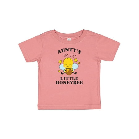 

Inktastic Cute Bee Aunty s Little Honeybee with Stars Gift Baby Boy or Baby Girl T-Shirt