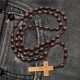 thumbnail image 4 of Rvaymup Spiritual Natural Wood Prayer Beads with Crosses for Collectors and Believers, 4 of 6