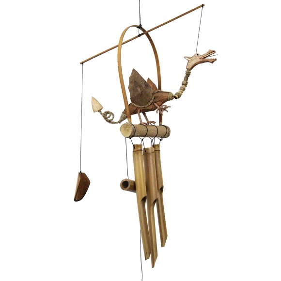 Campana de Viento Cohasset 177N Acabado Natural Dragón de Bambú