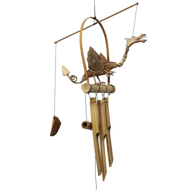 Campana de Viento Cohasset 177N Acabado Natural Dragón de Bambú