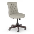 thumbnail image 1 of Pemberly Row Mid Back Fabric Office Chair with Adjustable Height in Light Gray, 1 of 7