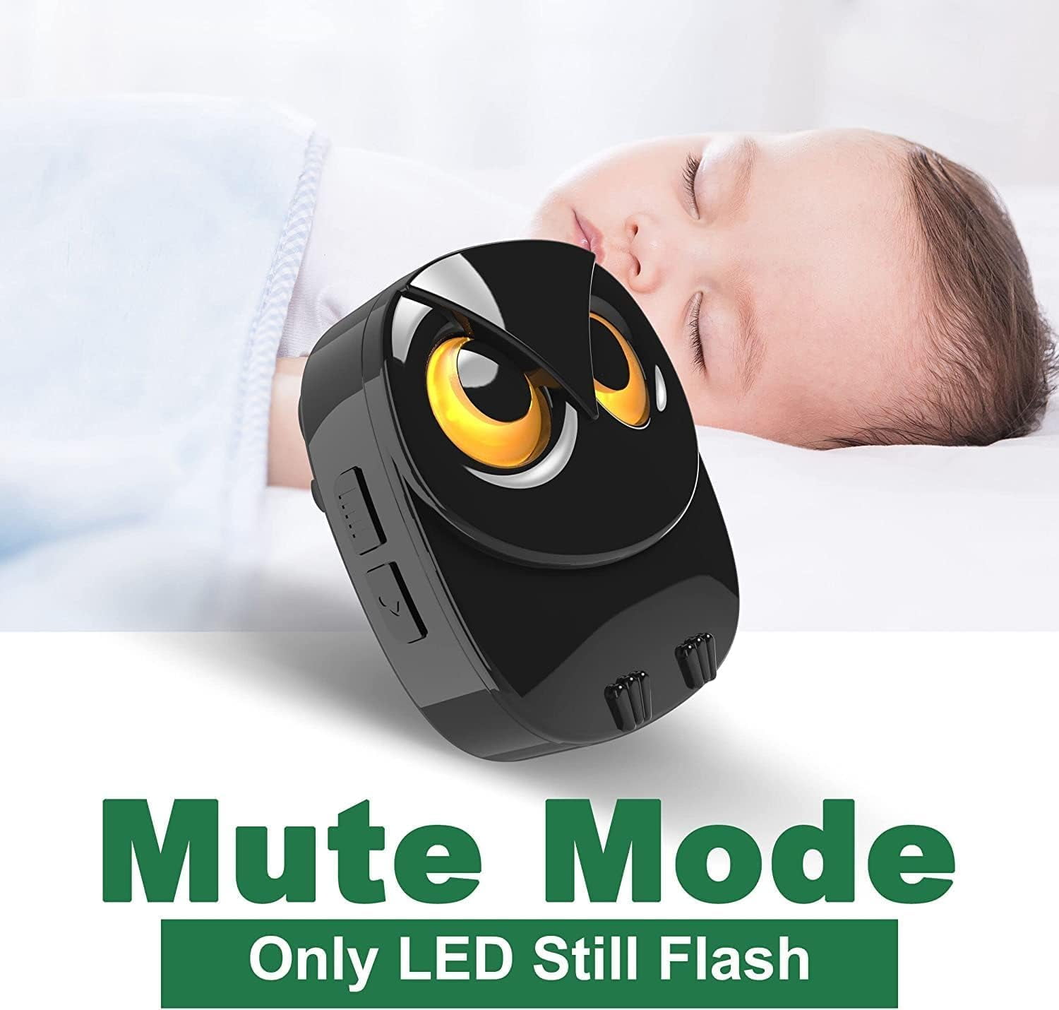 Wireless doorbell, cute owl doorbell, weatherproof IP55 outdoor remote control button