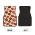 thumbnail image 2 of Honeii Thanksgiving Sketch Turkey Print Car Foot Mat Four-Piece Set - Front & Rear Universal Car Floor Mats for SUVs, Trucks, Sedans, 2 of 7