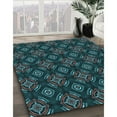 thumbnail image 2 of Ahgly Company Indoor Square Patterned Charcoal Black Area Rugs, 3' Square, 2 of 6