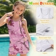 thumbnail image 6 of Psesaysky Pink Hunting Tankini Swimsuits for Girls Modest Tank Tops with Shorts 2 Piece Bathing Suits for Teens Girl 6-15 Years, 6 of 7