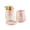 Pink, variant on Ceramic Marble Pattern Soap Dispenser Three-piece Set Light Luxury Bathroom Toiletries