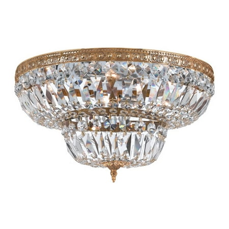

Crystorama Lighting 730-OB-CL-SAQ Richmond - 8 Light Ceiling Mount Cast Brass in Classic Style - 30 Inches Wide by 16 Inches High Clear Swarovski Spectra Olde Brass Finish