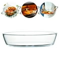 thumbnail image 3 of Household Oval Dish Microwave Oven Baking Pan Fruit Salad Plate Serving Plate, 3 of 5