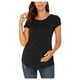 thumbnail image 3 of Ropa de maternidad de verano UMfun para mujer, cuello redondo, manga corta, volantes, blusas para embarazadas, 3 of 5
