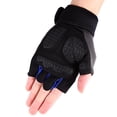 thumbnail image 2 of 1 par de guantes deportivos, levantamiento de pesas, entrenamiento, Fitness, gimnasio, Kits de ejercicio (azul/M), 2 of 3