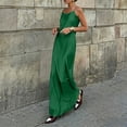 thumbnail image 6 of Fashion Min Dresses for Womens 2026 Summer Plus Size Solid Color Satin Dress With Adjustable Straps And Low Back Detail, 6 of 8