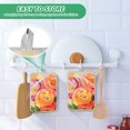 thumbnail image 4 of Yayeee Pot Holders Kitchen Heat Resistant with Pocket 7"x9.8" Cotton Oven Cooking Hot Pads, Pink Abstract Floral, 4 of 7