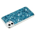 thumbnail image 5 of Allytechgroup Glitter Bling Case Compatible with Apple iPhone 12/ iPhone 12 Pro for Girls Women, Slim Fit Soft TPU Back Cover Anti-Scratch Bumper Shockproof Phone Case for iPhone 12/ 12 Pro, Blue, 5 of 5