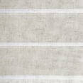 thumbnail image 4 of Clean Window Twill Stripe Anti-Dust Linen Blend Sheer Curtain Panel, 52"x84", White/Linen, 4 of 9