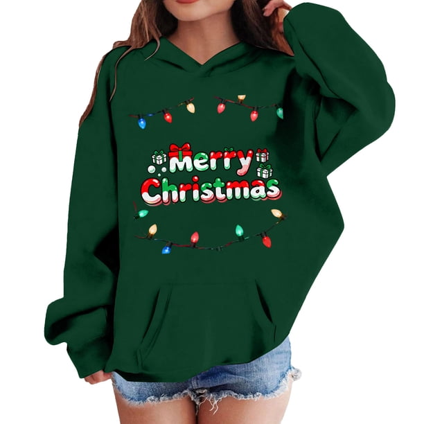 Sudadera con capucha para niñas y niños, sudadera de manga larga con cuello redondo y estampado de moda, jersey con bolsillo, sudadera de poliéster para niñas