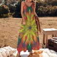 thumbnail image 3 of Vibrant Psychedelic Mandala Art Sleeveless Dress Women's Evening Dress Womans Clothing, 3 of 9