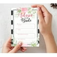 thumbnail image 7 of Inkdotpot FloralAdvice And Wishes Set Of 50 Bridal Shower Advice Game ActivityCards, 7 of 7