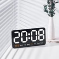 thumbnail image 4 of Maoww Electronic Alarm Clock With Voice Control Temperature Display And Week Display 6. Three Alarm Modes Style 1, 4 of 6