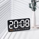 thumbnail image 3 of Billuyoard Reloj de pared LED con alarma dual, brillo ajustable y reloj despertador con visualización de fecha controlada por voz Decoración del hogar Estilo 2, 3 of 6