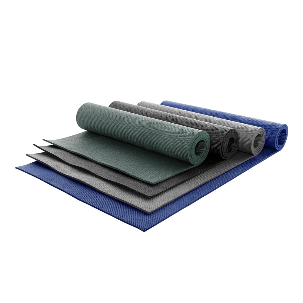 Power Systems 68" x 24" Premium Yoga Mat, 1/4" Thick Non Slip Lightweight Sticky Exercise Mat - Sage