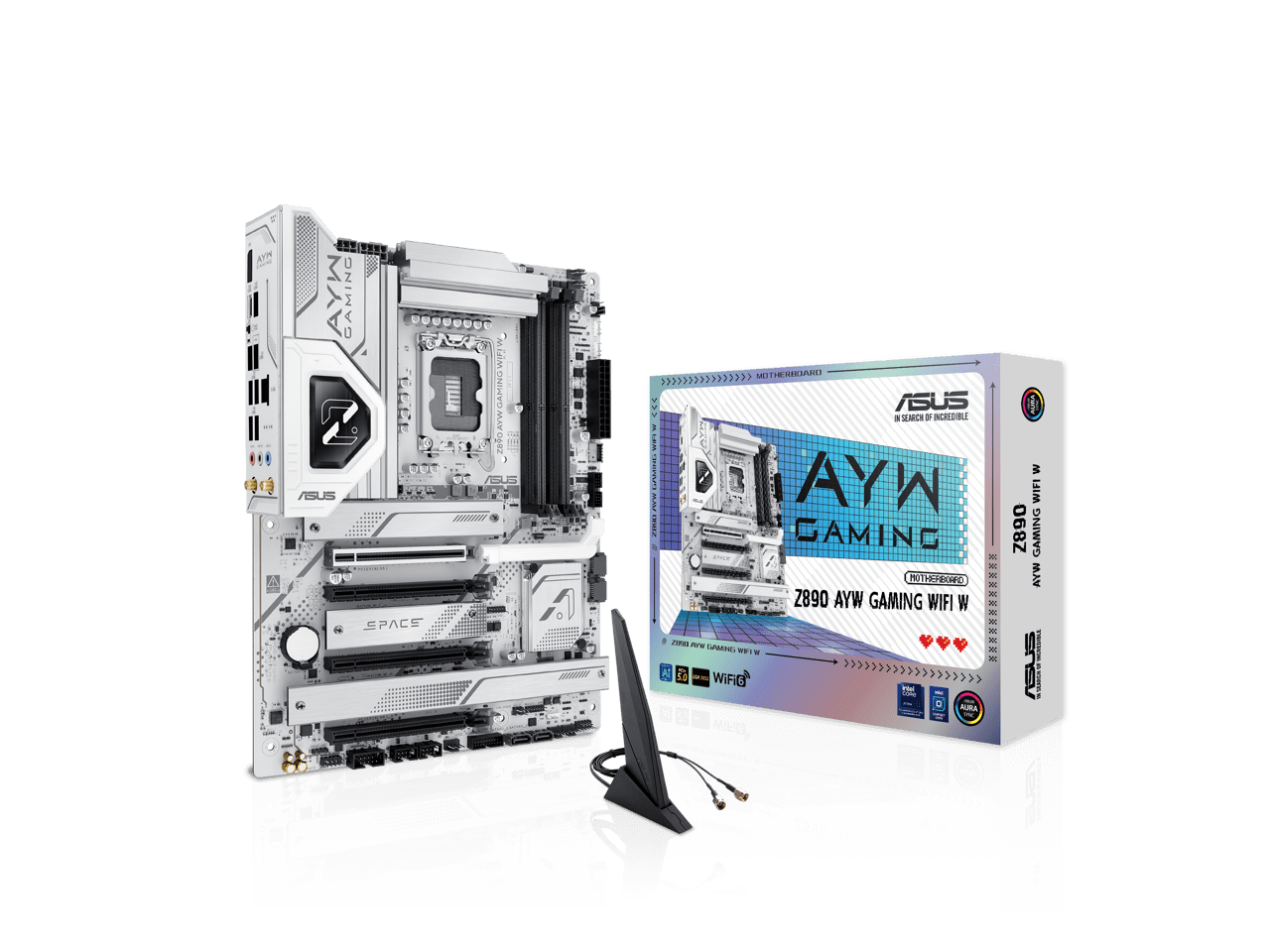 Asus Z890 AYW GAMING WIFI W Gaming Desktop Motherboard - Intel Z890 Chipset - Socket LGA-1851 - ATX (z890aywgamingwifiw)